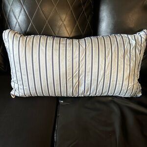 Ralph Lauren Navy and White Striped Pillow